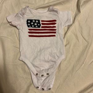 Childrens Place American Flag Onsie 0-3m